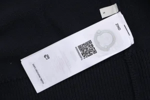 Moncler Graffiti Red Logo Embroidered Crewneck Knit Sweater Wash label