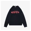 Mxxcler Graffiti Red Logo Embroidered Crewneck Knit Sweater