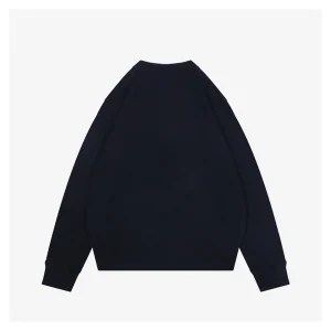 Moncler Graffiti Red Logo Embroidered Crewneck Knit Sweater Back view