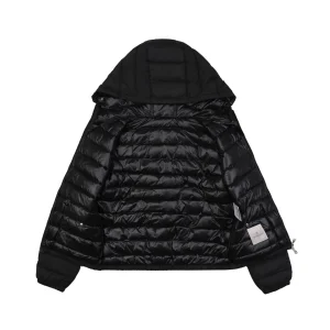 Moncler Hede Hooded Lightweight Down Jacket #506 Black Lining