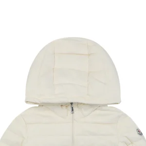 Moncler Hede Hooded Lightweight Down Jacket #506 White