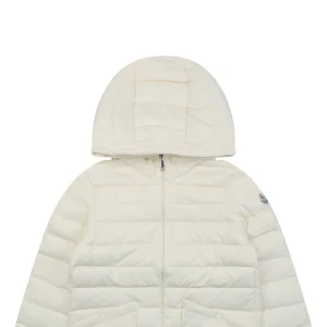 Moncler Hede Hooded Lightweight Down Jacket #506 White