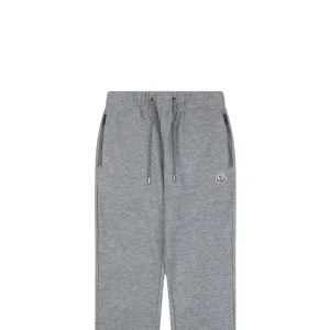 Moncler Logo Drawstring Wool-Blend Tapered Pants Grey