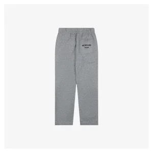 Moncler Logo Drawstring Wool-Blend Tapered Pants Grey Back view