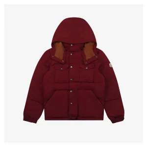 Moncler Rouge Hooded Down Jacket #MX-30 Red Front view
