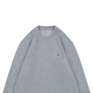 Moncler Small Logo Crewneck Sweatshirt Grey