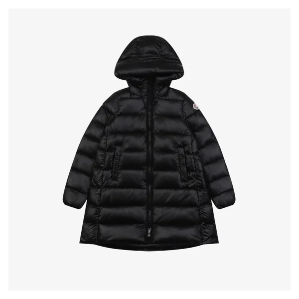 Moncler Suyenne Hooded Mid-Length Down Jacket Front view
