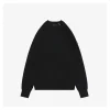 Mxxcler Tricolor Ribbed Collar Crewneck Knit Sweater