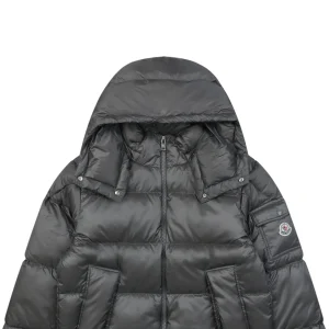 Moncler Vouyere Maya 2 Hooded Down Jacket #510 Grey