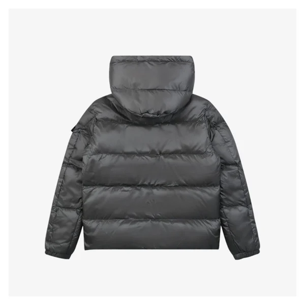 Moncler Vouyere Maya 2 Hooded Down Jacket #510 Grey Back view
