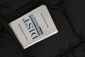 Mxxcler Faucon Long Hooded Down Coat Wash label