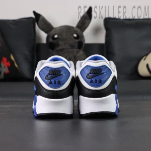 Nike Air Max 90 Hyper Royal heel view with Nike Air heel branding