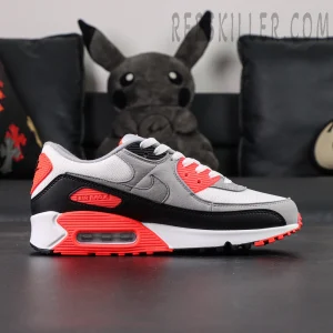 Nike Air Max 90 Infrared 2020 side profile with visible Air unit