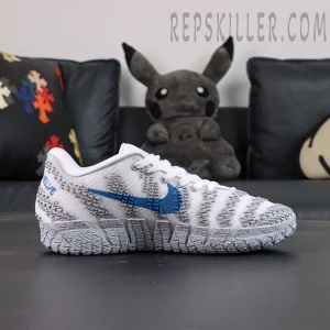 Nike Ja 3 EP “Light Show” lateral side view with blue Swoosh and orange flame-style “A” detail