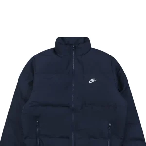 Nike Swoosh Stand Collar Down Jacket Blue