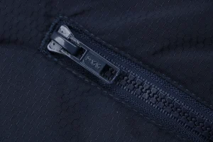 Nike Swoosh Stand Collar Down Jacket Blue Zipper puller