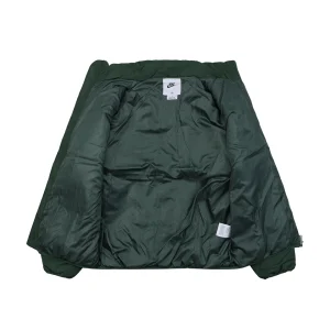 Nike Swoosh Stand Collar Down Jacket Green Lining