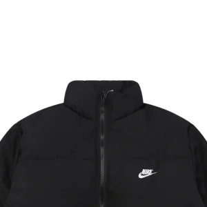 Nike Swoosh Stand Collar Down Jacket Black