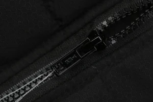 Nike Swoosh Stand Collar Down Jacket Black Zipper puller