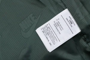Nike Swoosh Stand Collar Down Jacket Green Wash label