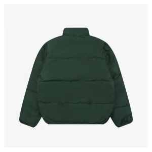 Nike Swoosh Stand Collar Down Jacket Green Back view