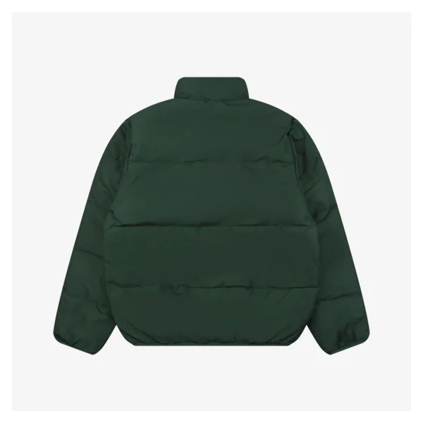 Nike Swoosh Stand Collar Down Jacket Green Back view