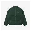 Nike Swoosh Stand Collar Down Jacket (Green/Blue/Black)