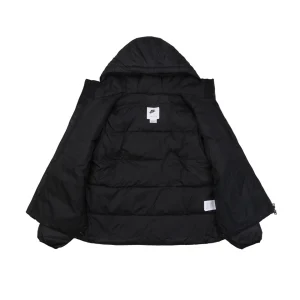 Nike Windrunner Diagonal Quilted Hooded Down Jacket Black Lining