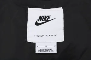 Nike Windrunner Diagonal Quilted Hooded Down Jacket Black Brand label