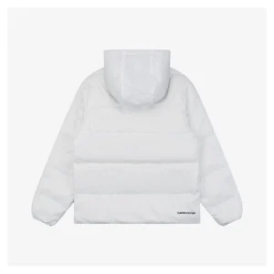 Nike Windrunner Diagonal Quilted Hooded Down Jacket White Back view