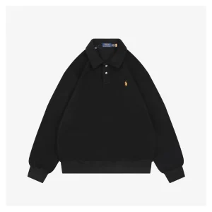 Ralph Lauren Embroidered Pony Double-Fleece Polo Shirt Front view