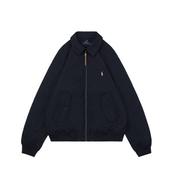 Ralph Lauren Polo Pony Double Pocket Button Jacket Navy Front view