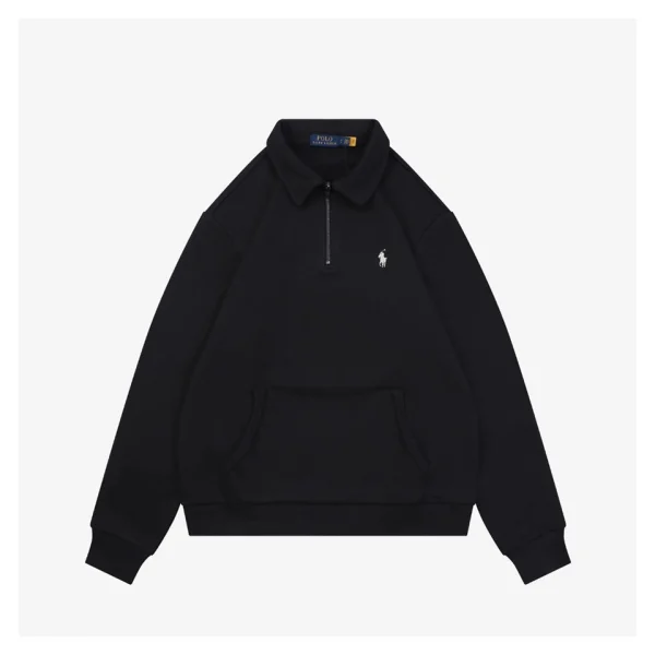 Ralph Lauren Pony Logo Half-Zip Polo Sweatshirt Front view
