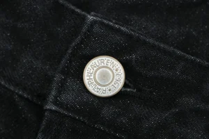 Ralph Lauren RR Leather Patch Selvedge Denim Jeans Button