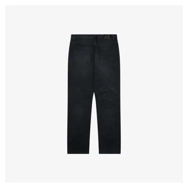 Ralph Lauren RR Leather Patch Selvedge Denim Jeans Back view