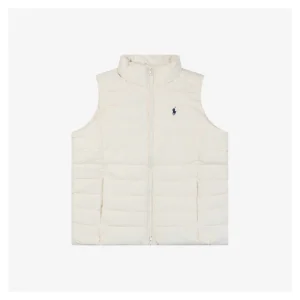 Ralph Lauren Women’s Pony Logo Quilted Down Vest Front view