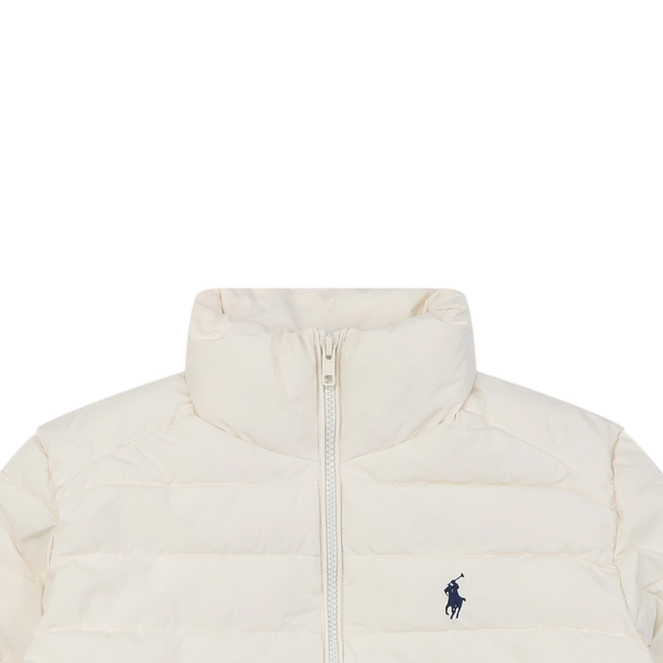 Ralph Lauren Women’s Quilted Pony Logo Down Jacket