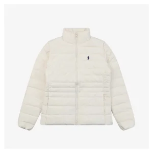 Ralph Lauren Women’s Quilted Pony Logo Down Jacket Front view
