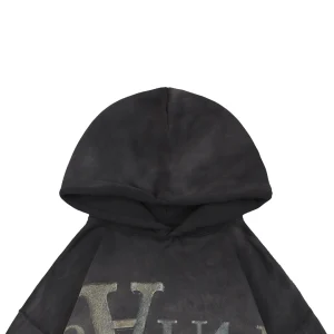 Saint Michael Anarchy Madonna Distressed Printed Hoodie