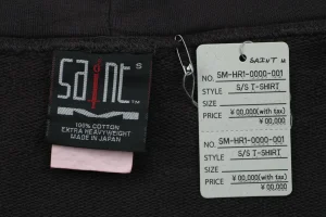 Saint Michael Anarchy Madonna Distressed Printed Hoodie Brand label