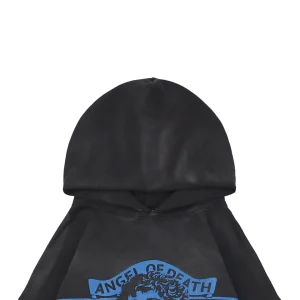 Saint Michael Angel Rebirth Vintage Distressed Graphic Hoodie