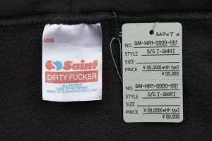 Saint Michael Angel Rebirth Vintage Distressed Graphic Hoodie Brand label