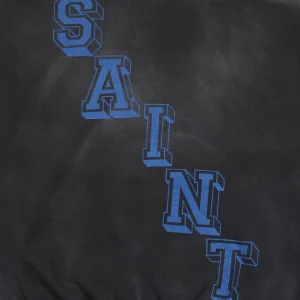 Saint Michael Angel Rebirth Vintage Distressed Graphic Hoodie Back Brand Print