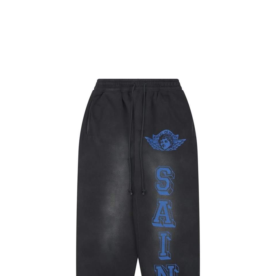 Saint Michael Angel Rebirth Vintage Distressed Print Sweatpants