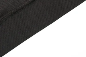 Saint Michael Distressed Double-Layer Waffle Zip Hoodie Grey