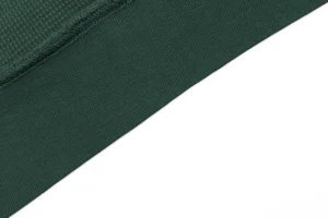 Saint Michael Distressed Double-Layer Waffle Zip Hoodie Green