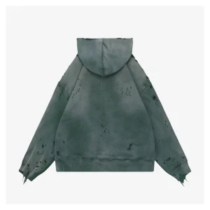 Saint Michael Distressed Double-Layer Waffle Zip Hoodie18.jpeg