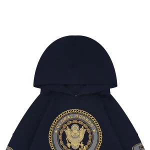 Saint Michael Reflective Angel Medallion Graphic Hoodie