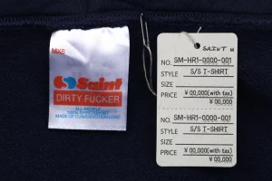 Saint Michael Reflective Angel Medallion Graphic Hoodie Brand label