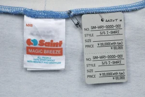 Saint Michael x P.A.M. Racing Graphic Shirt Brand label